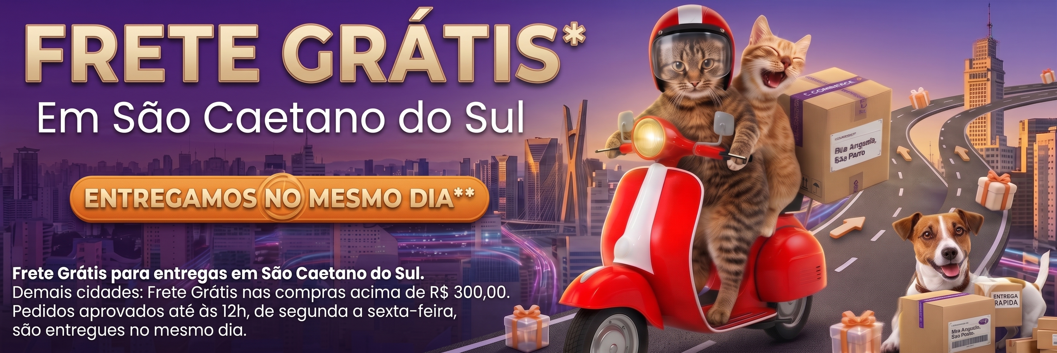 Frete grátis - promoção Pata Cheia